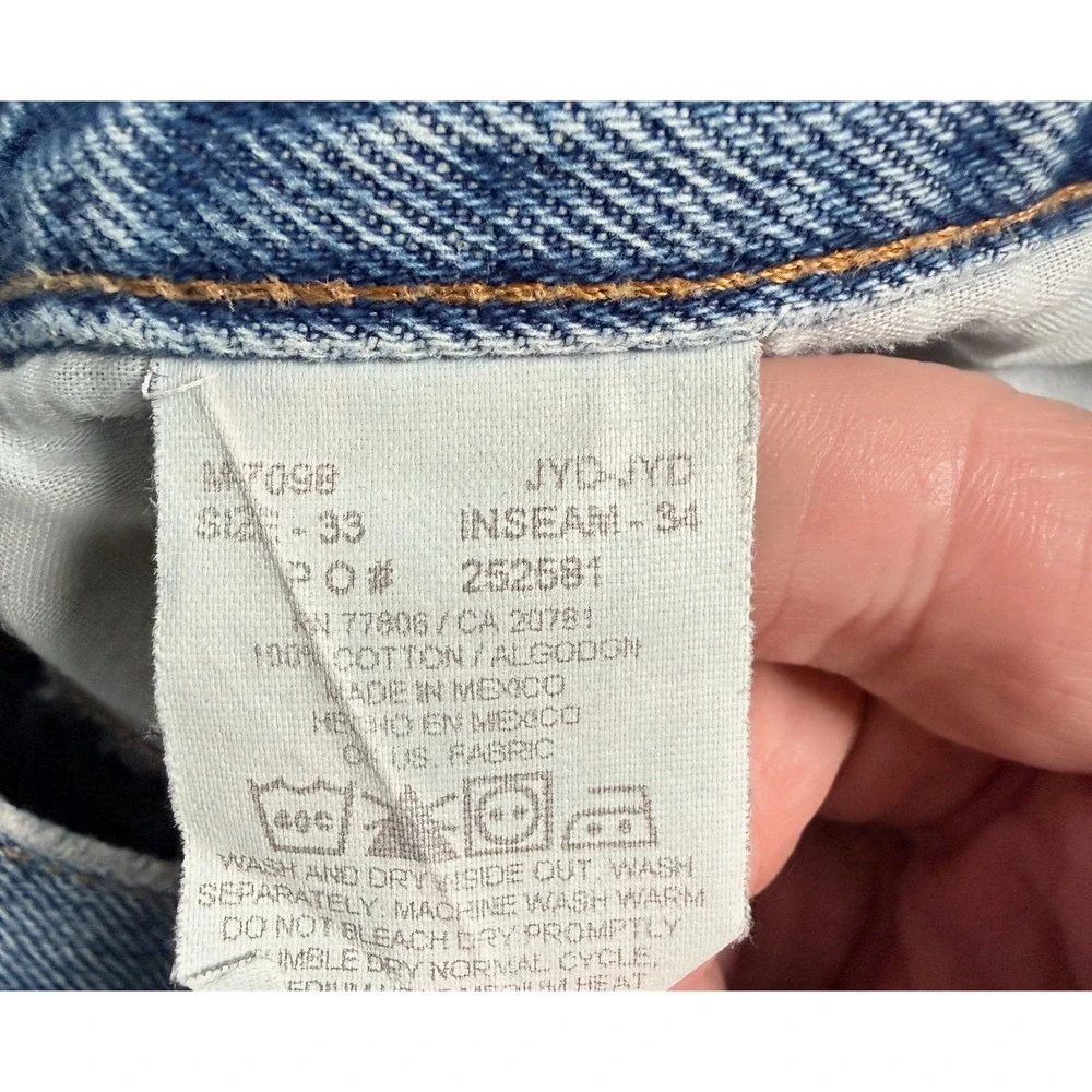 VTG Tommy Jean Ditto Straight Fit Jeans Mens 33x34 Light Wash Blue Denim Preppy